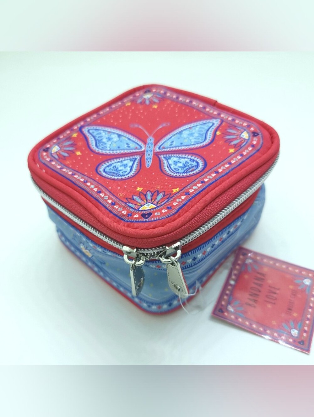 Brighton Bandana Love Travel Jewelry Case - NO POUCHES - New With Tags